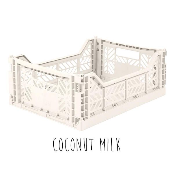 Storage . Folding Crate - Midi / Buy 5 Get 1 Free - Coconut Milk